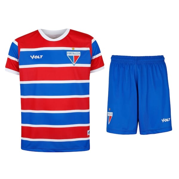 Kit de Uniforme do Fortaleza I 25/26 Infantil Volt Camiseta + Calção
