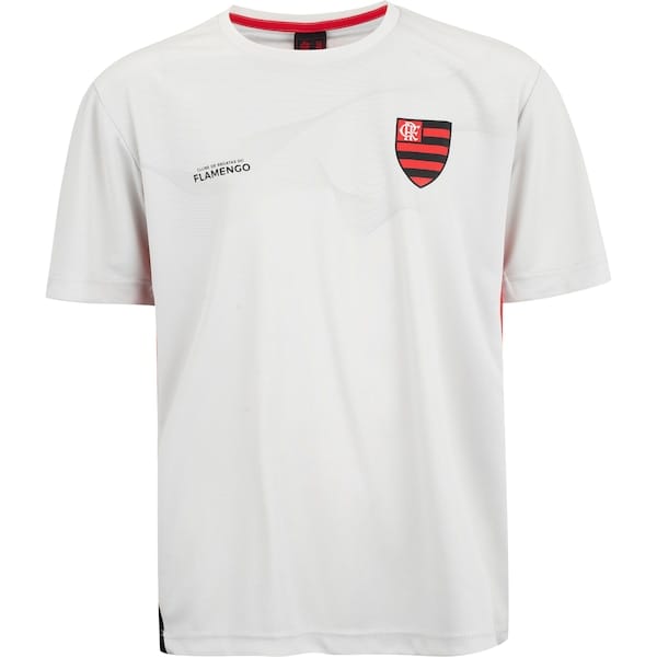 Vista principal Camiseta do Flamengo Eco Braziline Infantil braziline BRANCO/CINZA CLARO