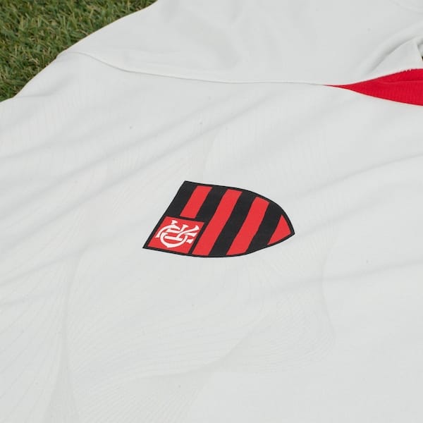 Vista 2 Camiseta do Flamengo Eco Braziline Infantil braziline BRANCO/CINZA CLARO