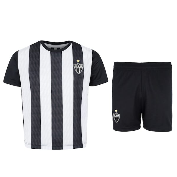 Kit de Uniforme do Atlético-MG Braziline Infantil Camiseta + Calção
