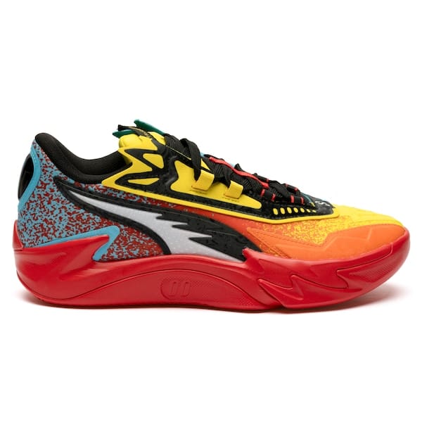 Vista principal Tênis Masculino Puma Scoot Zeros II Caution Puma VERMELHO/LARANJA