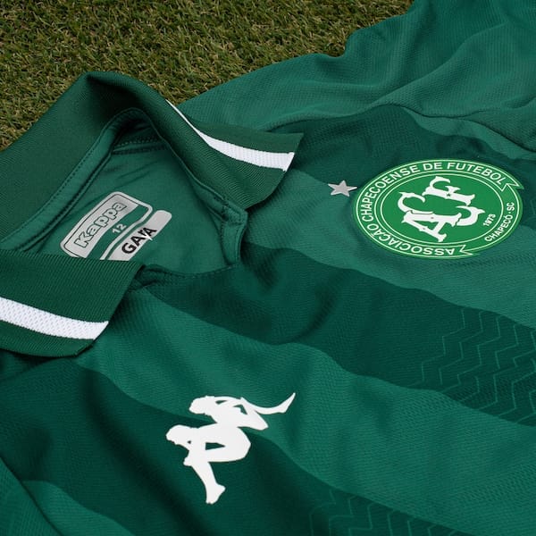 Vista 2 Camisa da Chapecoense I 25/26 Torcedor Kappa Infantil Kappa VERDE