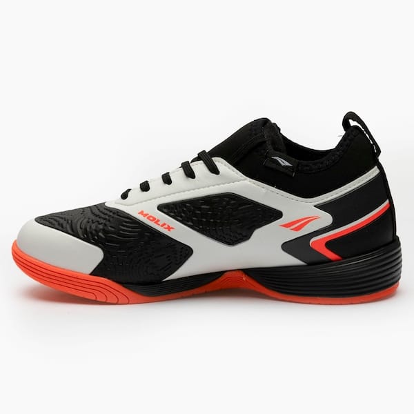 Vista 2 Chuteira Futsal Júnior Penalty Evolution Player Y-1 Penalty BRANCO/CORAL