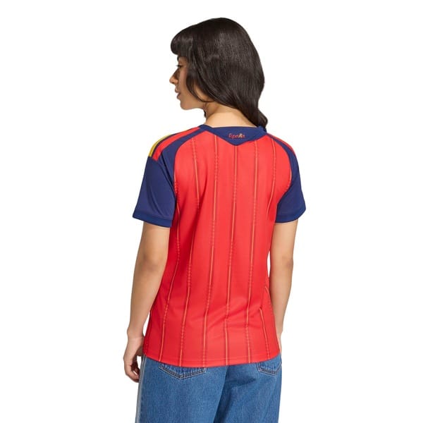 Vista 2 Camisa Seleção da Espanha I 26/27 Torcedor adidas Feminina Adidas VERMELHO