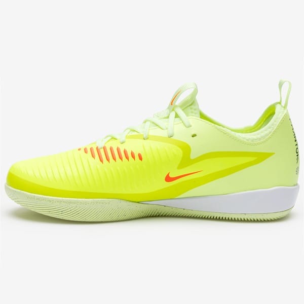 Vista 2 Chuteira Futsal Júnior Nike Phantom 6 Academy Nike VERDE CLARO/PRETO