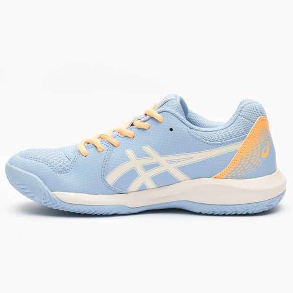 Vista 2 Tênis Feminino ASICS Gel-Dedicate 8 Padel ASICS AZUL/LARANJA CLA
