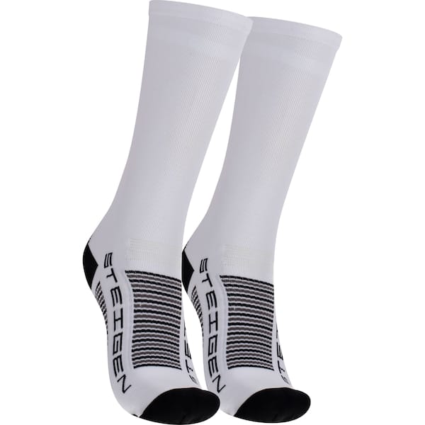 Vista principal Meia De Corrida Steigen Cano Alto 33 ao 44 Unissex Steigen BRANCO