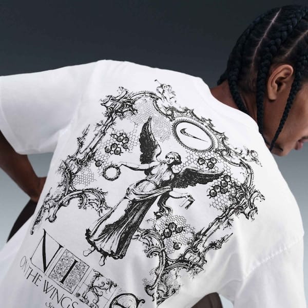 Vista 2 Camiseta Nike Sportswear M90 Wings Victory Masculina Nike BRANCO