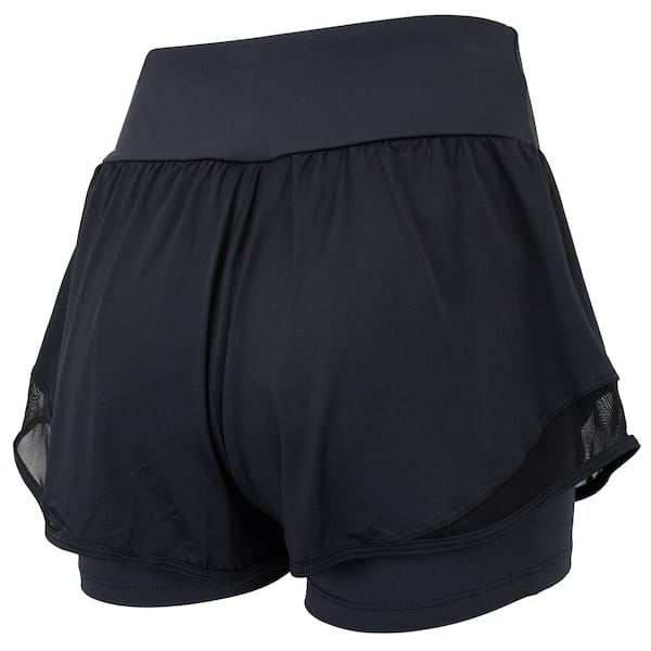 Vista 2 Short Running Com Recorte Vestem Feminino Vestem PRETO