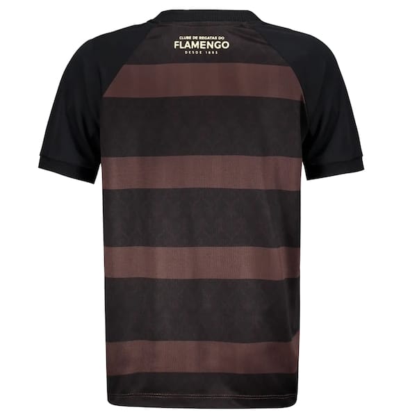 Vista 2 Camiseta do Flamengo Consciência Negra 25/26 Braziline Infantil braziline PRETO/MARROM