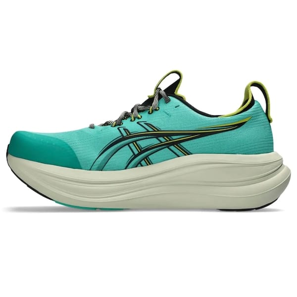 Vista 2 Tênis Masculino ASICS GEL Nimbus 28 TR ASICS VERDE/PRETO