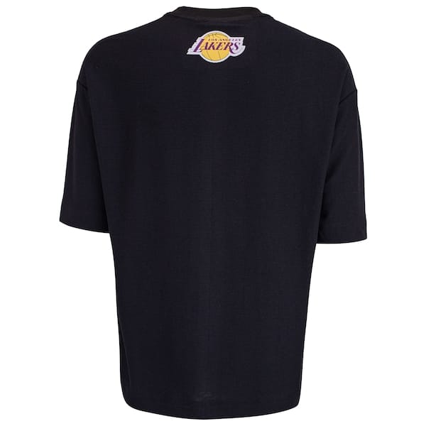 Vista 2 Camiseta Los Angeles Lakers NBA Mini Embroidery N0518 Masculina NBA PRETO