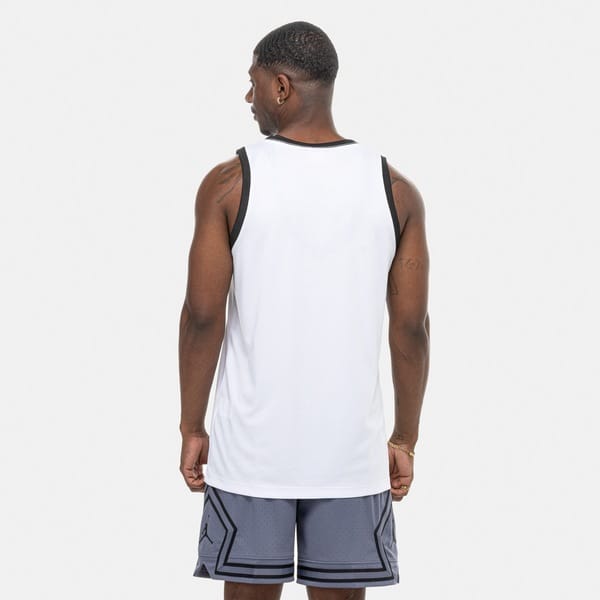 Vista 2 Camiseta Regata Chicago Bulls NBA Heritage N0637 Masculina NBA BRANCO