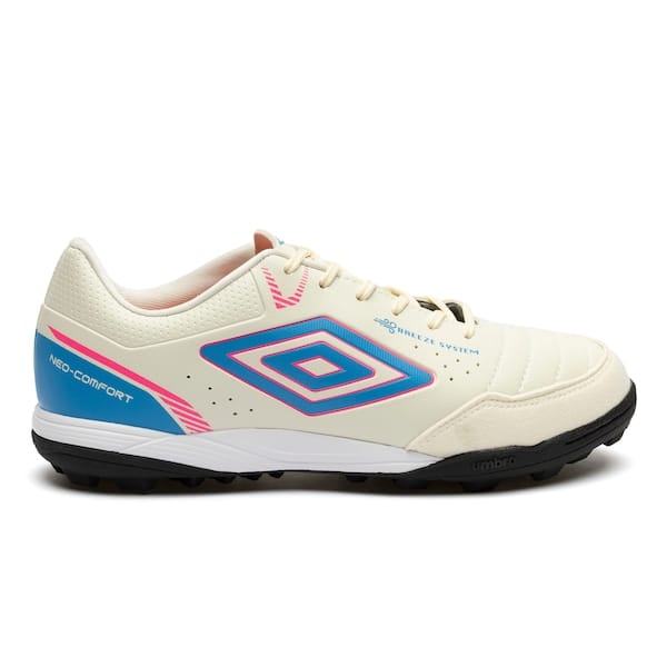 Vista principal Chuteira Society Umbro Neocomfort - Adulto Umbro BRANCO/AZUL CLA