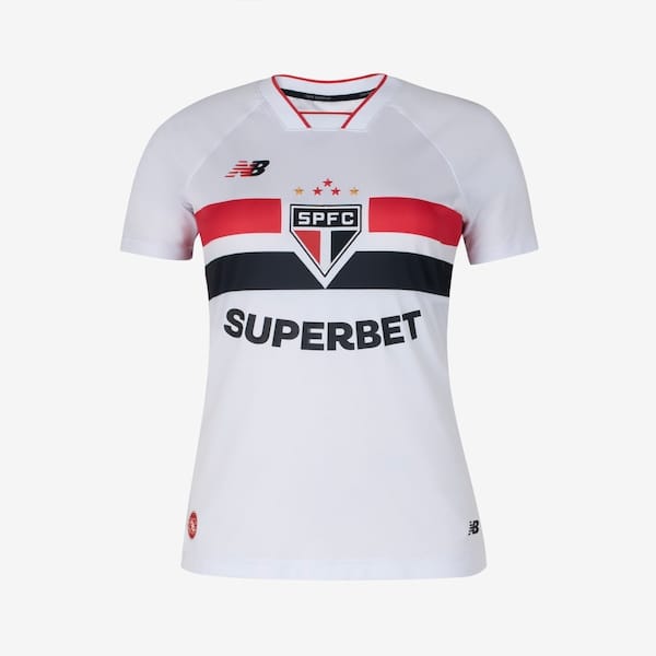 Camisa do São Paulo I 26/27 New Balance Torcedor Feminina