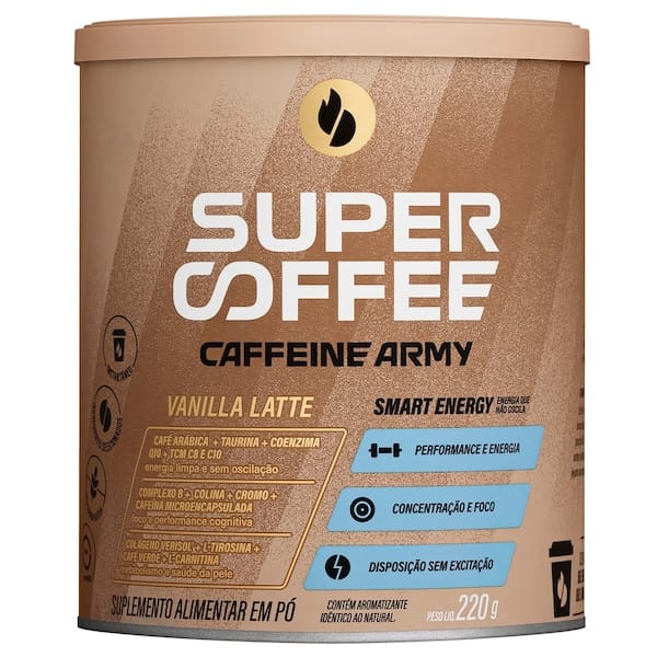 Pré-Treino SuperCoffee Vanilla Latte - 220g
