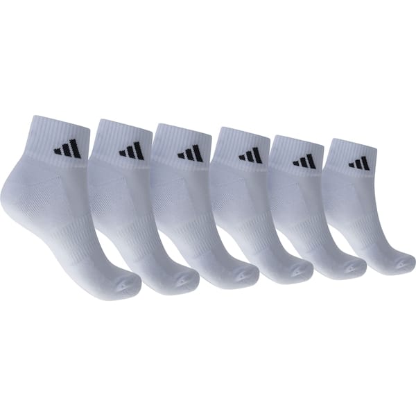Vista principal Kit de Meia adidas Sportswear Essentials Ankle com 3 Pares Adidas BRANCO/PRETO
