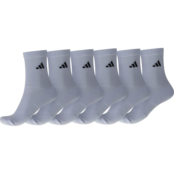 Vista 2 Kit de Meia adidas Sportswear Três Listras Essentials Crew com 3 Pares Adidas BRANCO/PRETO