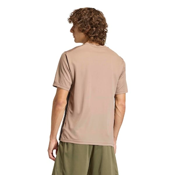 Vista 2 Camiseta adidas Workout Essentials Base 3S - Masculina Adidas MARROM CLARO