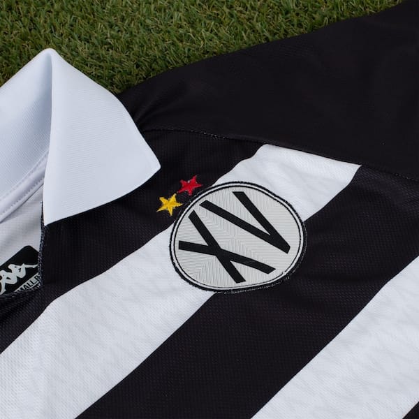 Vista 2 Camisa XV de Piracicaba I 26/27 Torcedor Kappa Masculina Kappa PRETO/BRANCO