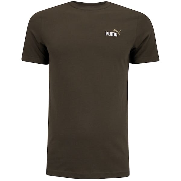 Vista principal Camiseta PUMA Essential 2 Color Small NO1 Masculina Puma VERDE