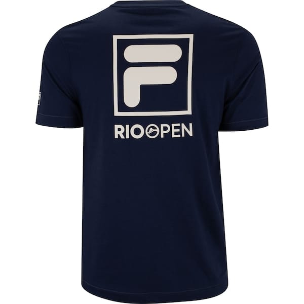 Vista 2 Camiseta Rio Open F Box Fila Masculina Fila AZUL ESC/BRANCO