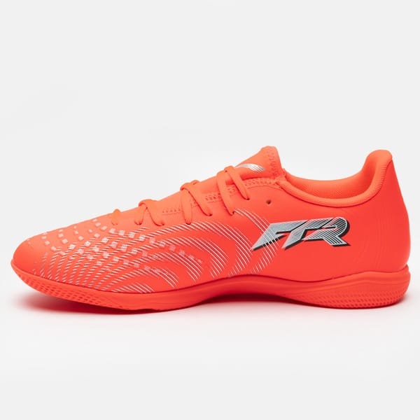 Vista 2 Chuteira Futsal Adulto PUMA Future 9 Play Puma LARANJA/PRATA