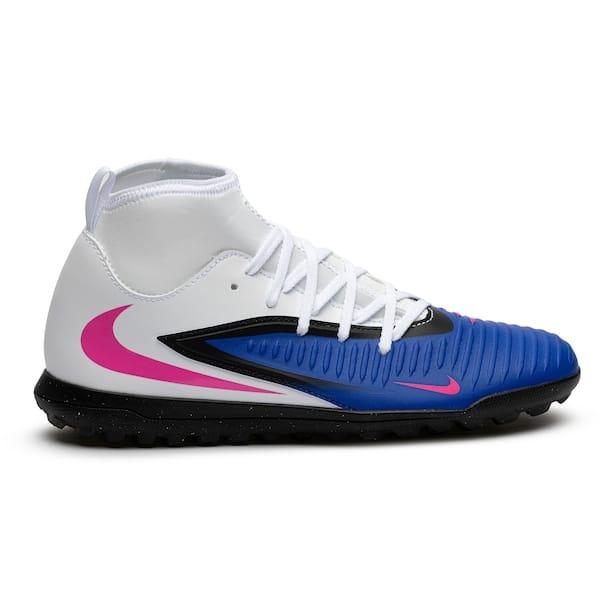 Vista principal Chuteira Society Adulto Nike Phantom 6 High Club Nike AZUL/BRANCO