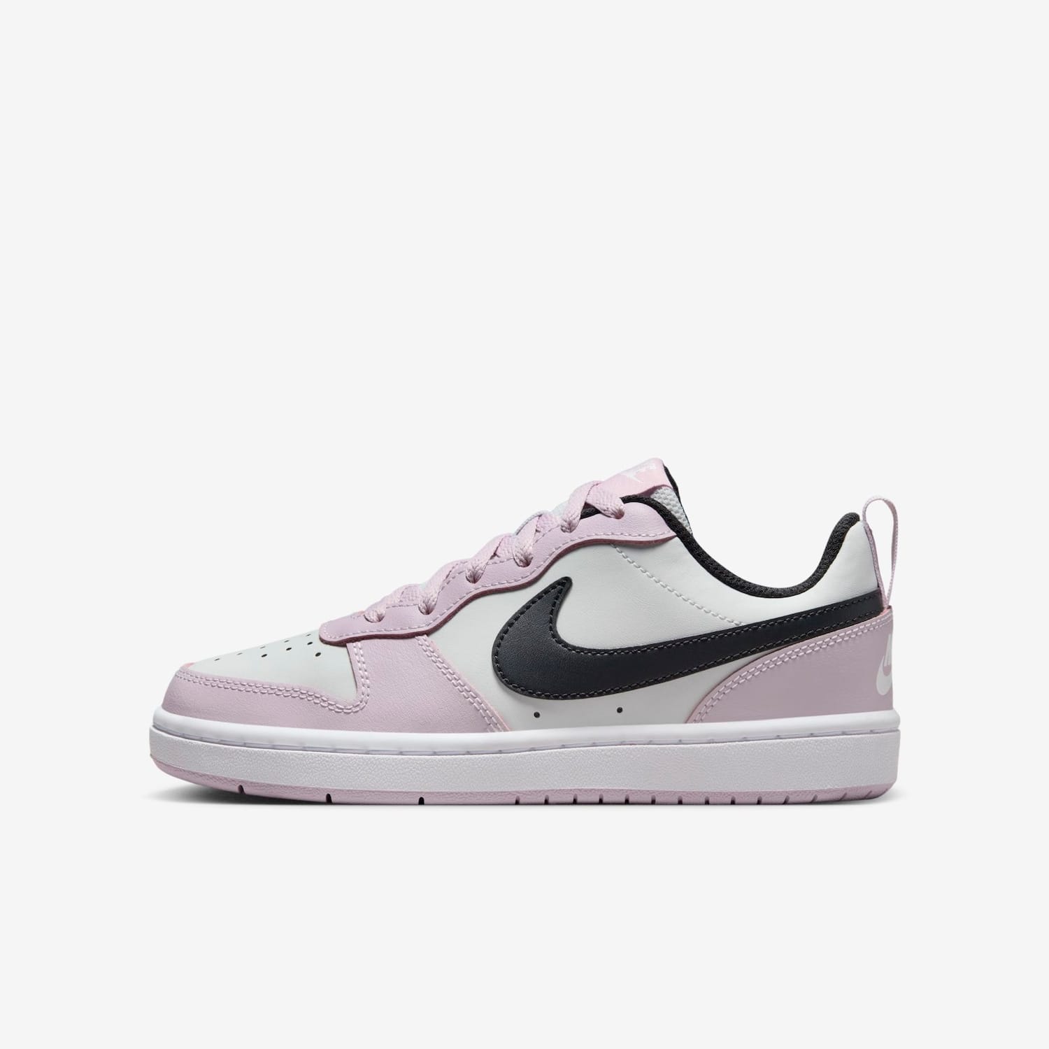 Vista principal Tênis Nike Court Borough Low 2 Infantil Nike Rosa