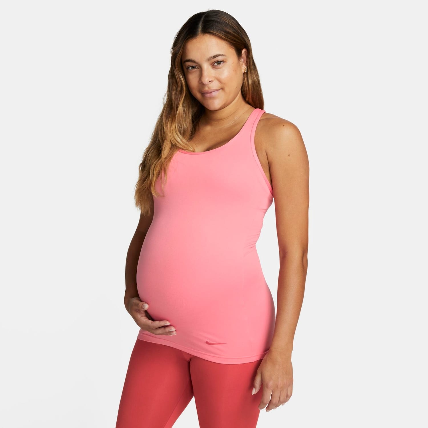 Vista principal Regata Nike Dri-FIT Maternidade Feminina Nike Rosa