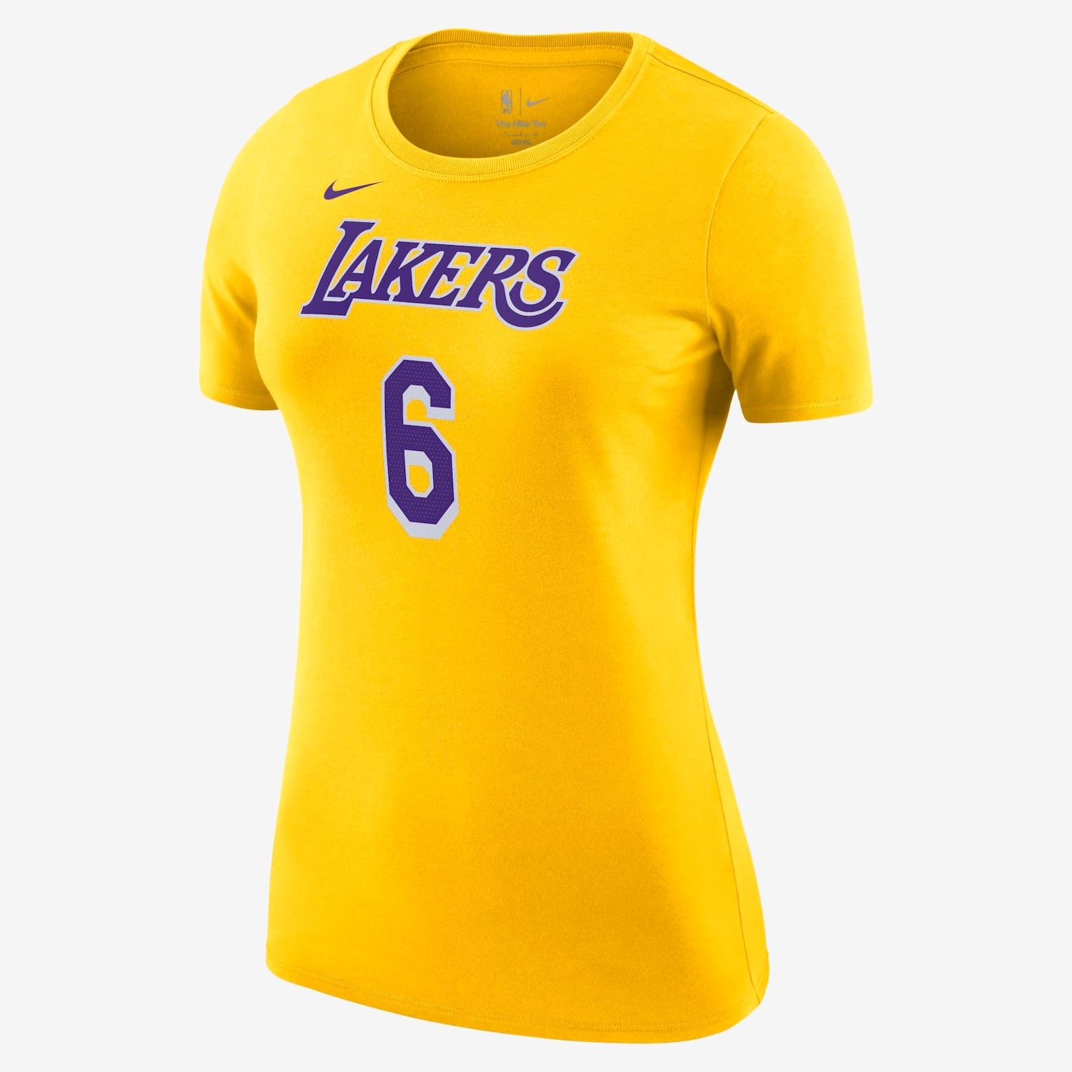 Vista principal Camiseta Nike Los Angeles Lakers Next Nature Feminina Nike Amarelo