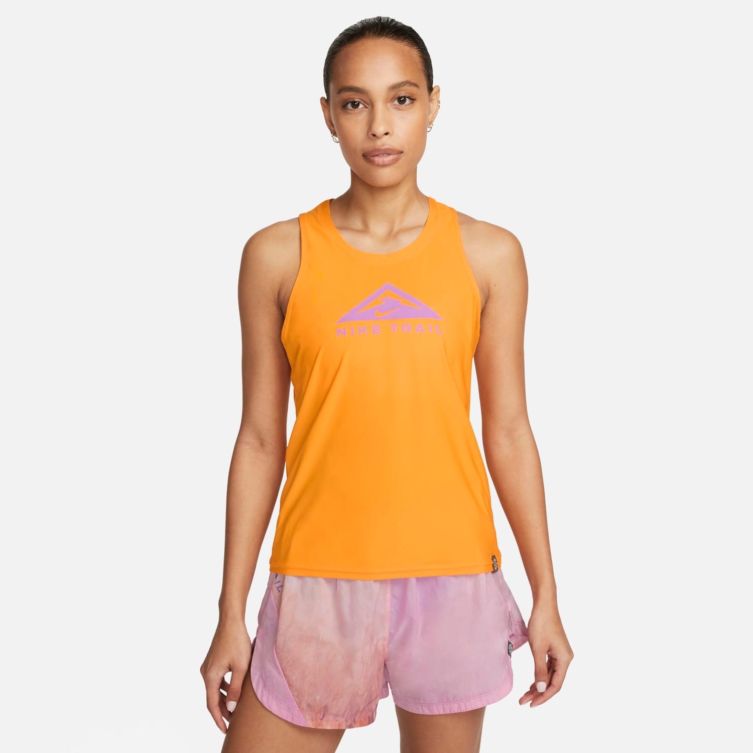 Vista principal Regata Nike Dri-FIT Trail Feminina Nike Preto