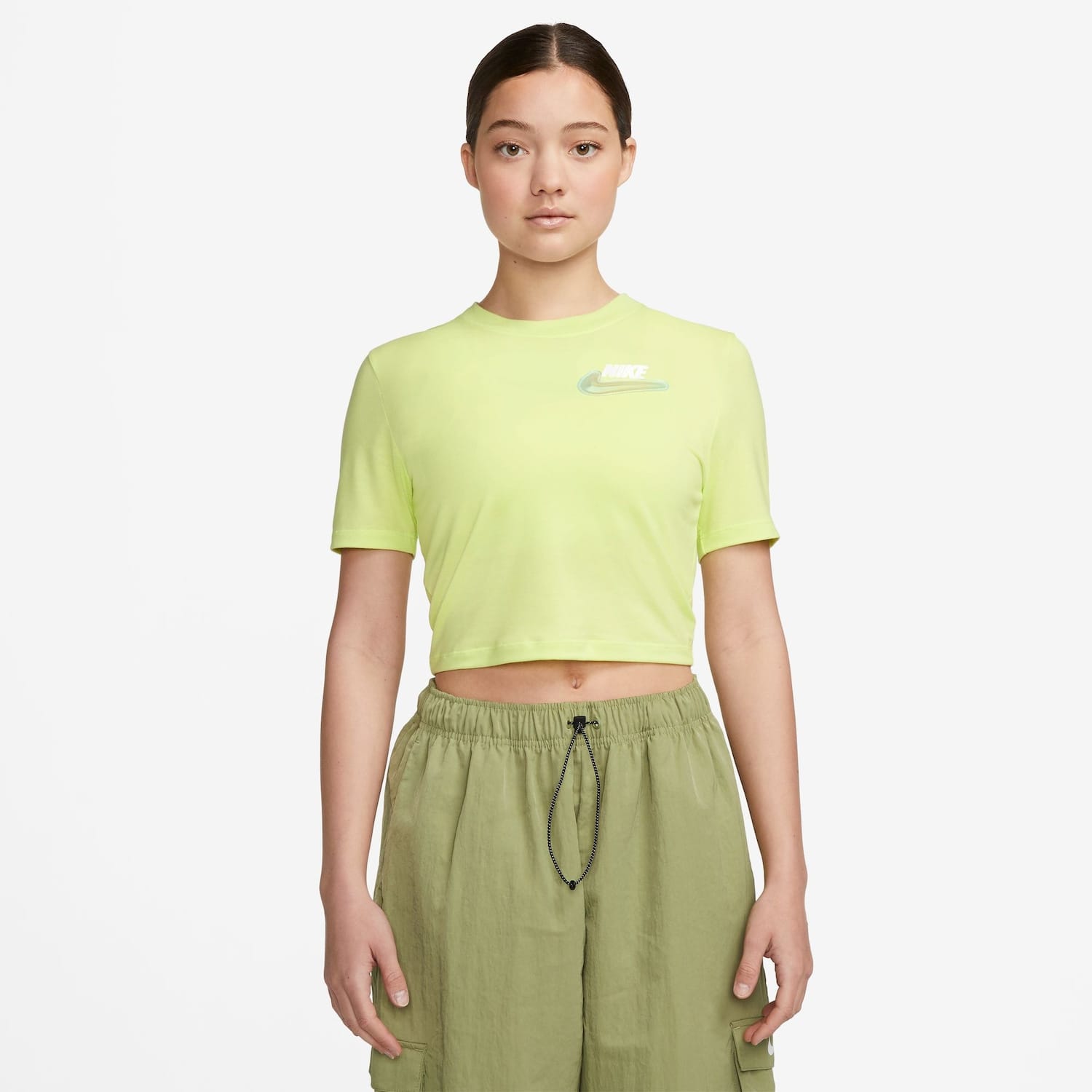 Vista principal Camiseta Nike Sportswear Slim Feminina Nike Sportswear Preto