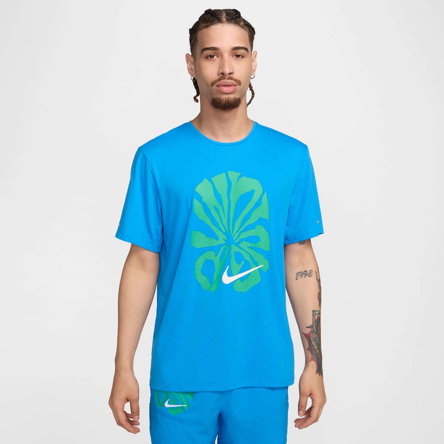 Vista principal Camiseta Nike Dri-FIT Rise 365 Masculina Nike Azul