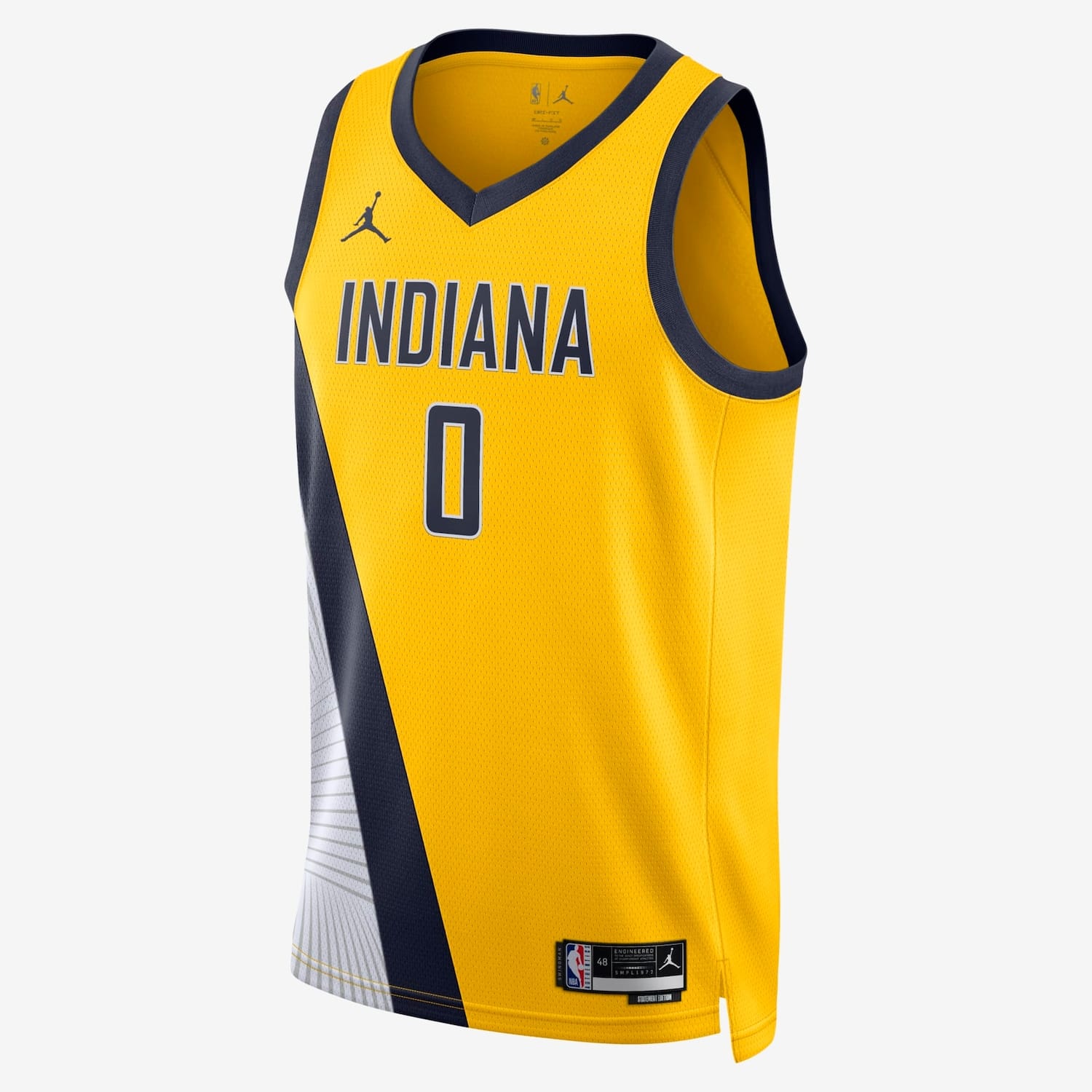 Vista principal Regata Nike NBA Indiana Pacers Statement Edition Masculina Nike Amarelo
