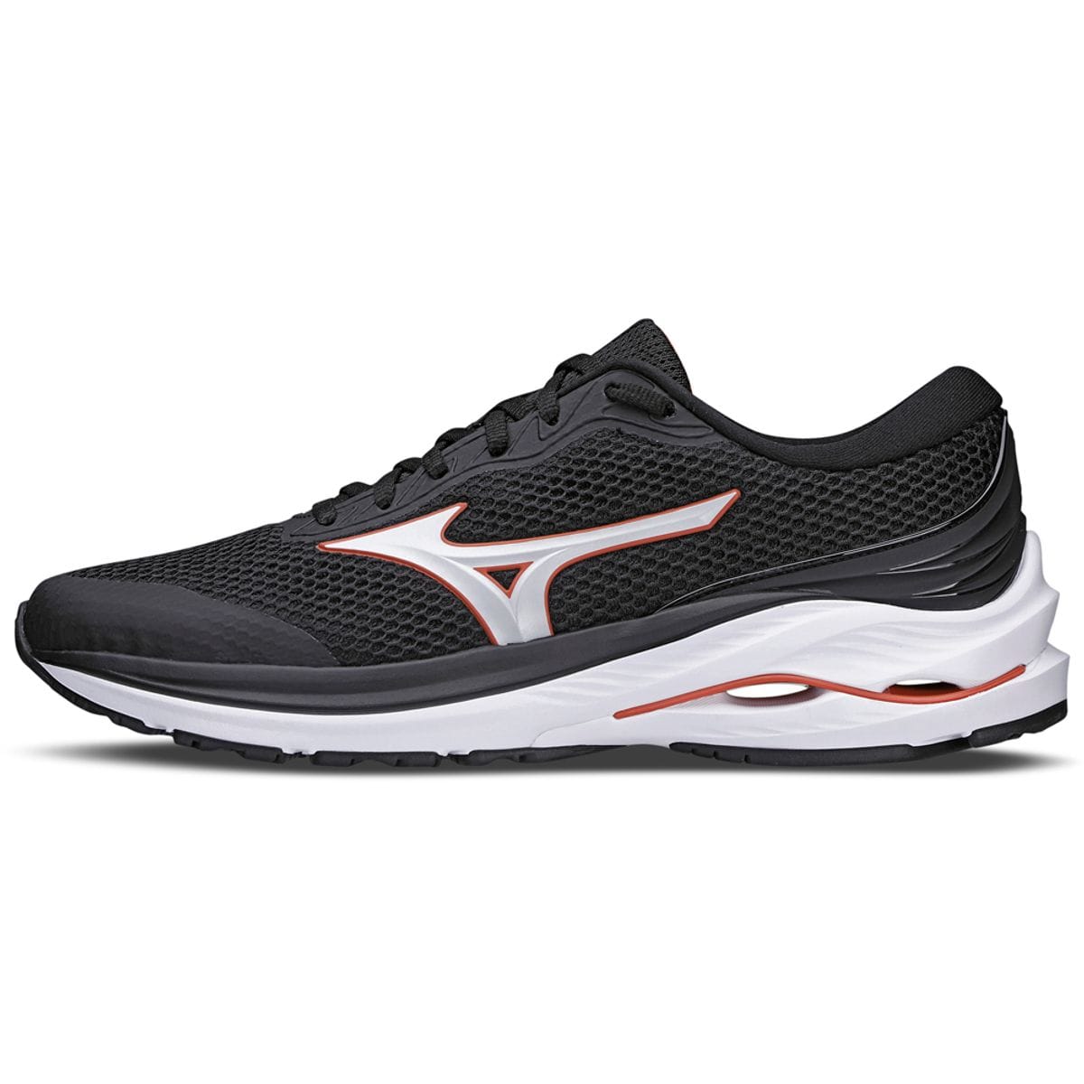 Vista principal Tênis de Corrida Masculino Mizuno Wave Tornamic 2 Preto Mizuno