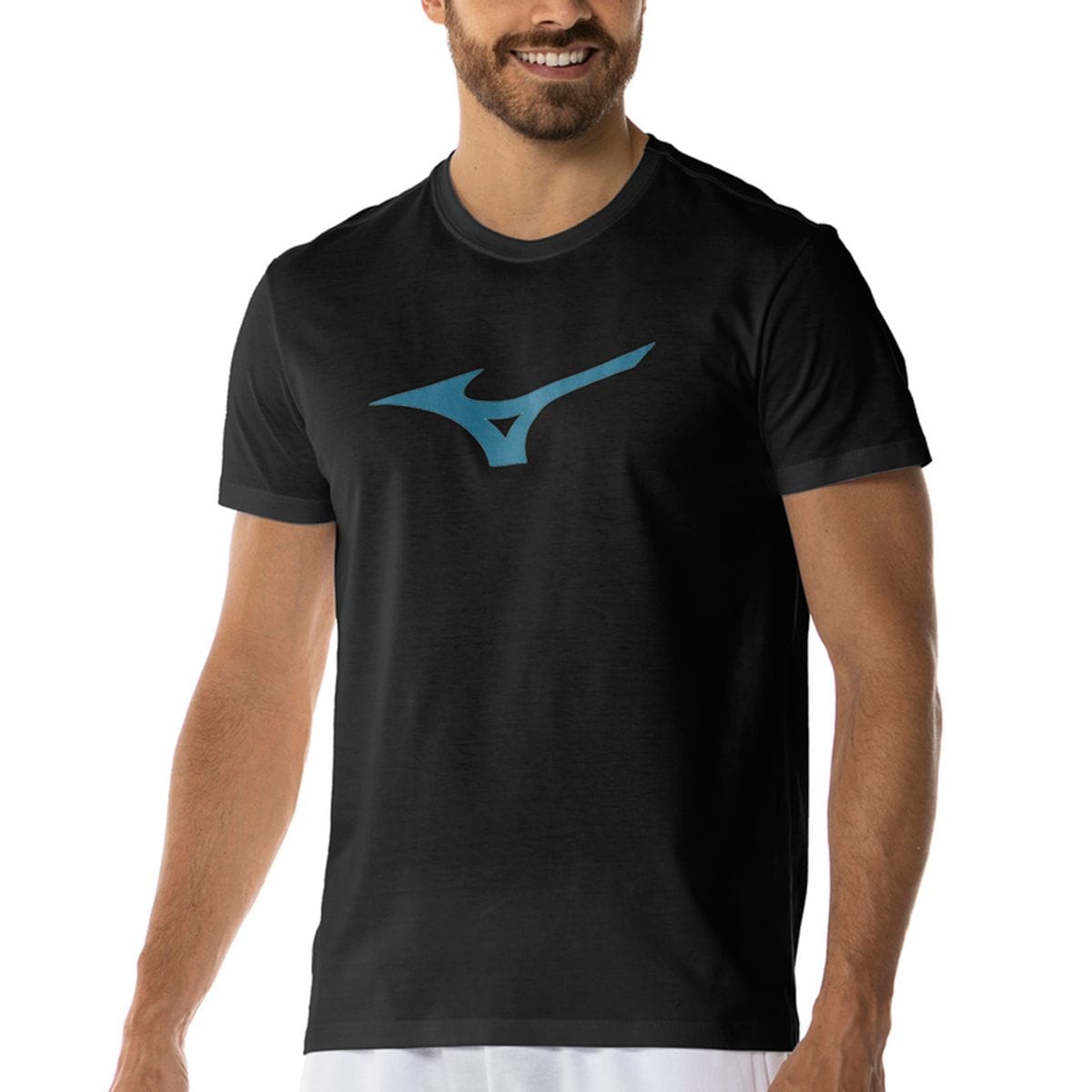 Camiseta Sportstyle Masculina Mizuno Basic Big Logo Preto