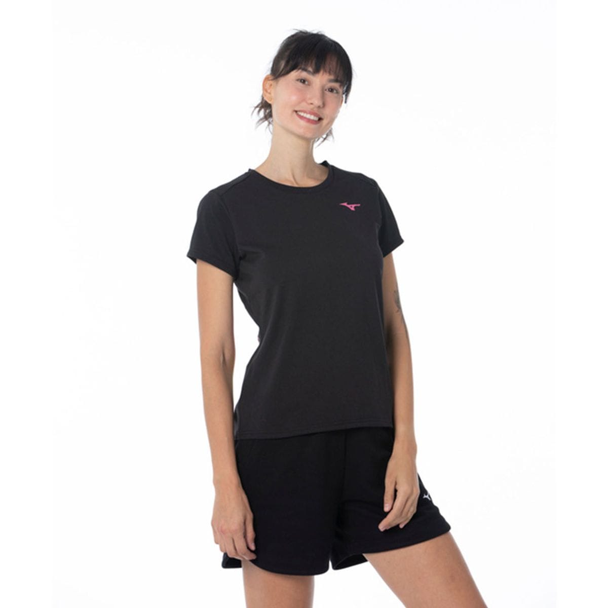 Camiseta Casual Feminina Mizuno Preto