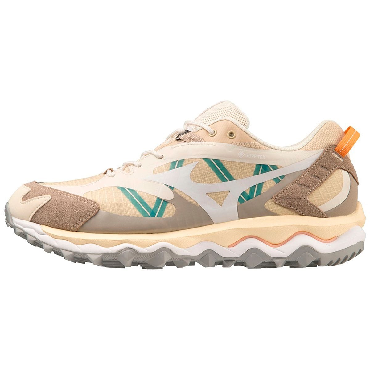 Vista principal Tênis de Trilha Unissex Mizuno Wave Mujin TL GTX Bege Mizuno