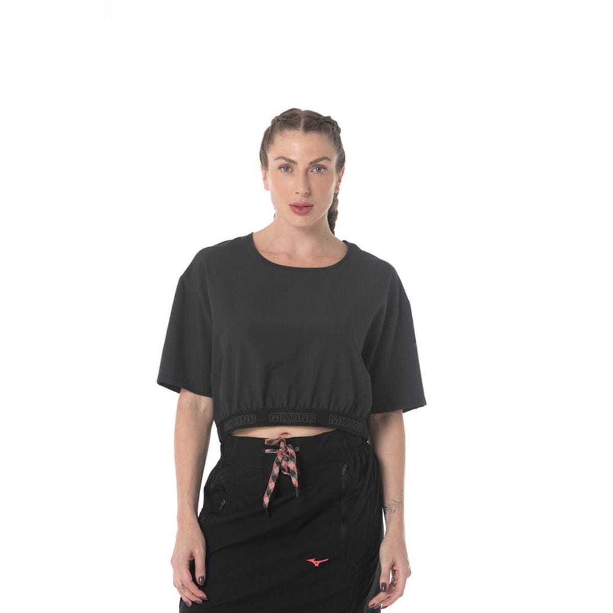 Cropped Casual Feminina Mizuno Street Preto
