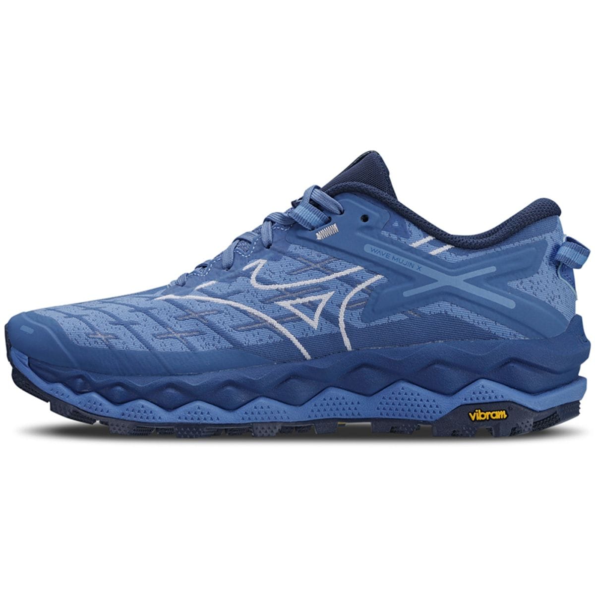 Vista principal Tênis de Trilha Feminino Mizuno Wave Mujin 10 Azul Mizuno
