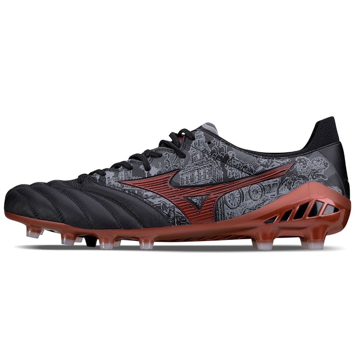 Chuteira de Campo Masculina Mizuno Neo III SR4 Japan Preto