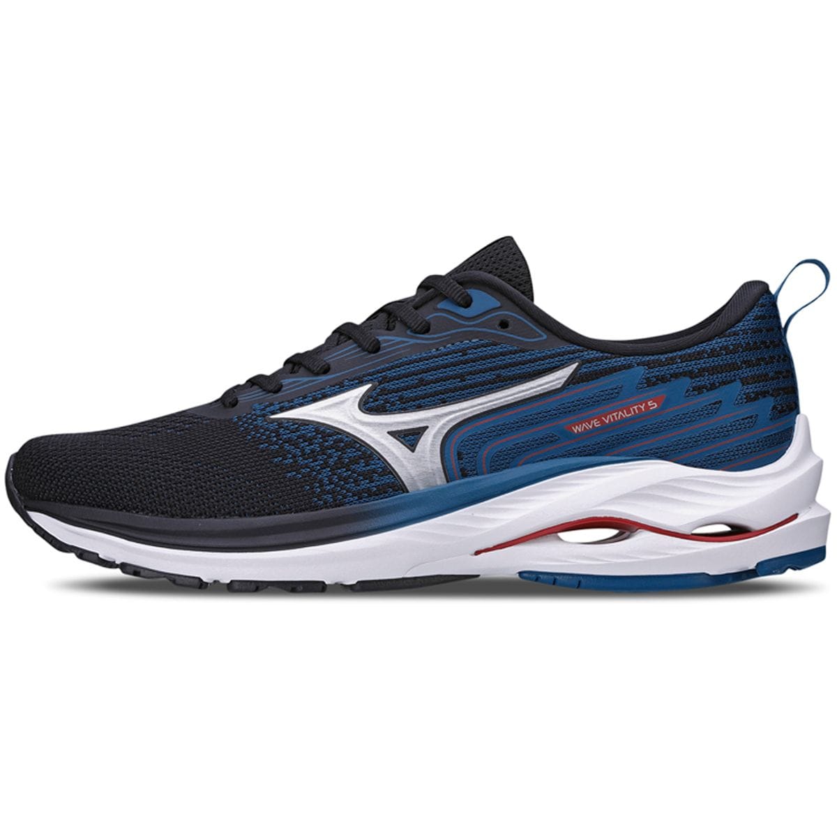 Vista principal Tênis de Corrida Masculino Mizuno Wave Vitality 5 Preto Mizuno