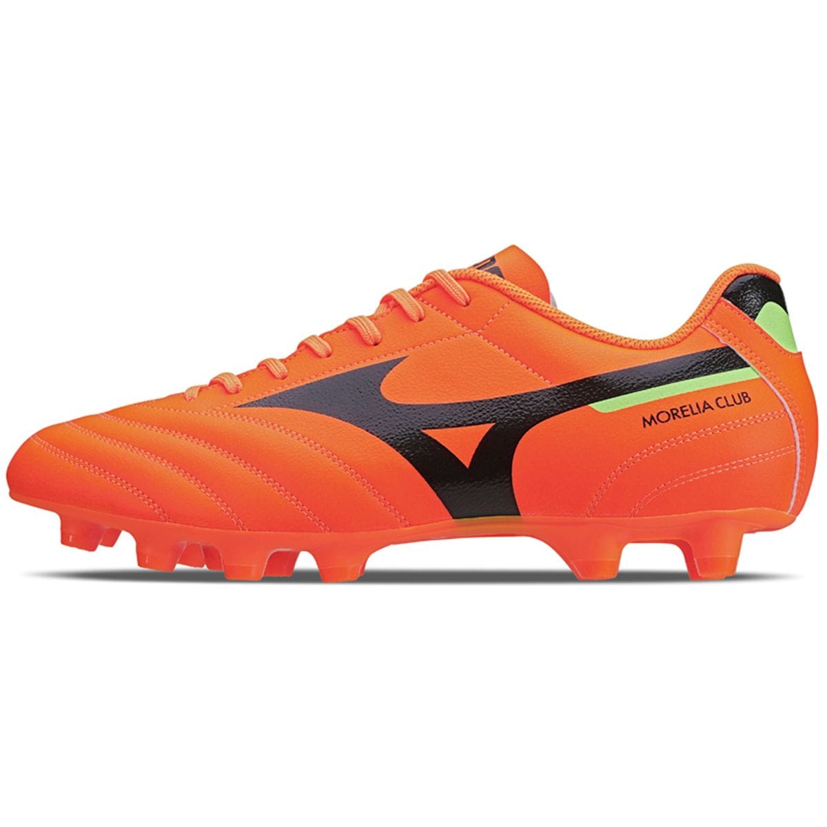 Vista principal Chuteira de Campo Masculina Mizuno Morelia Club MD Laranja Mizuno