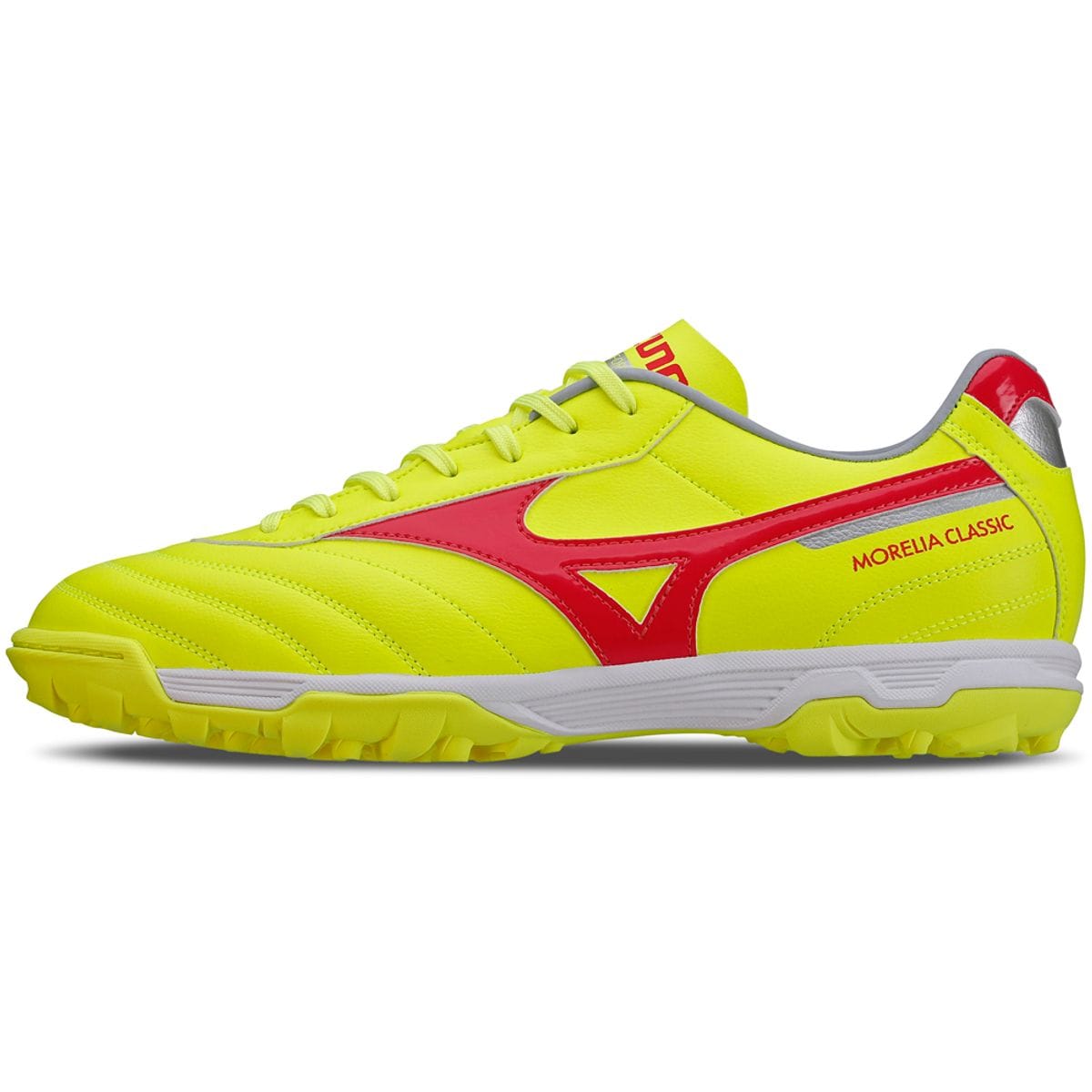 Vista principal Chuteira Society Masculina Mizuno Morelia Classic AS Amarelo Mizuno
