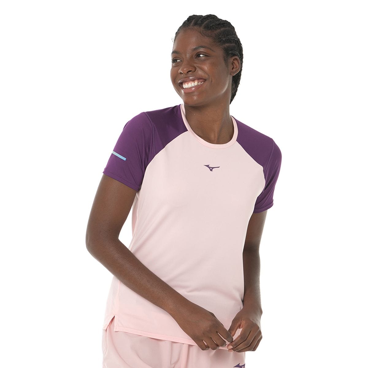 Camiseta de Corrida Feminina Mizuno High Rosa