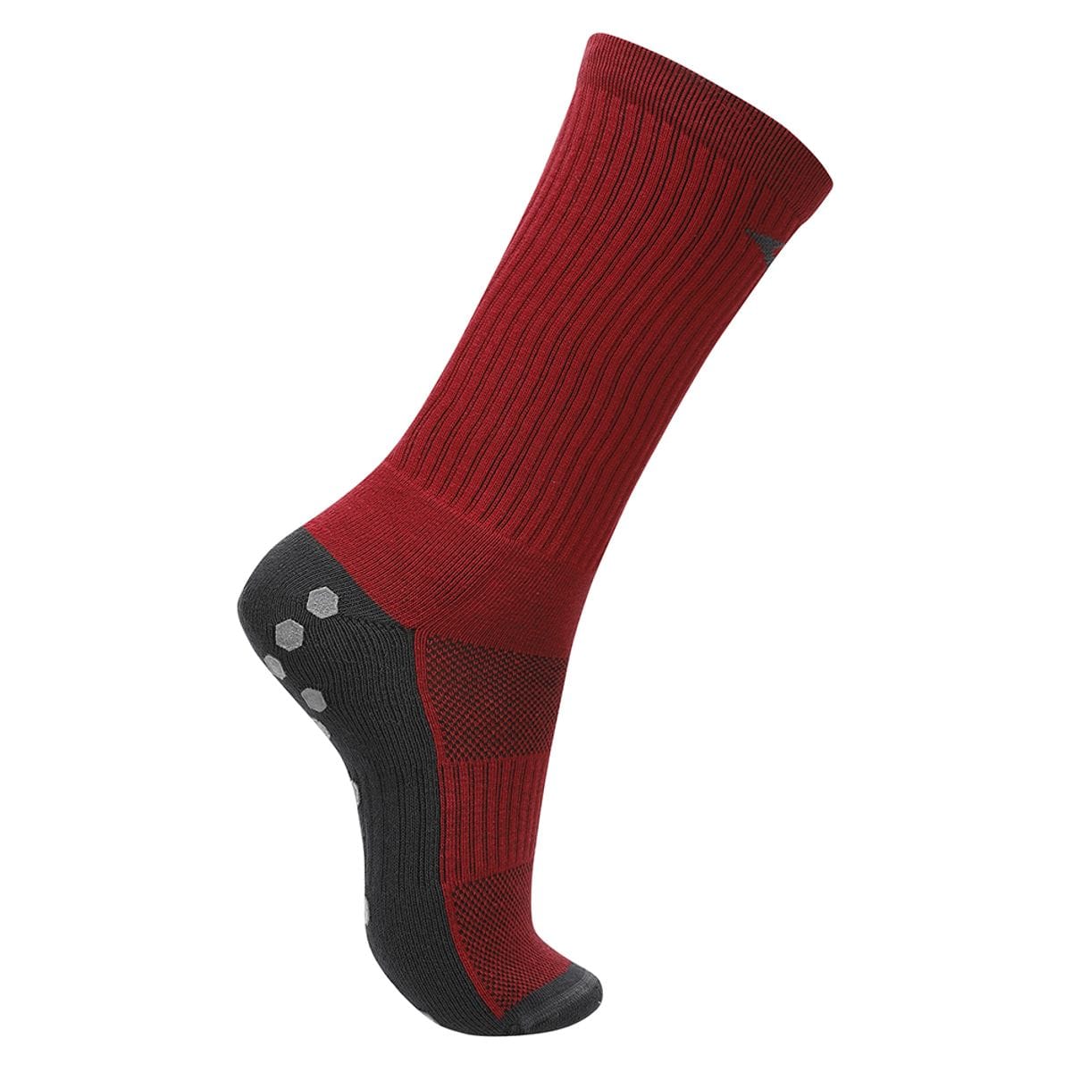 Meia Mizuno Grip Cano Médio Antiderrapante Tam. Vermelho
