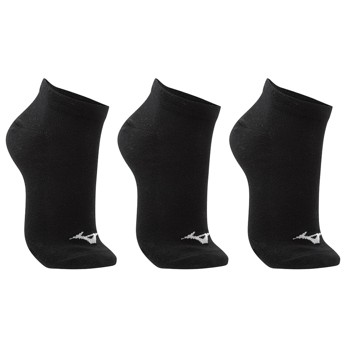 Meia Sem Cano Mizuno Basic Tam. Pacote Com 3 Pares Preto