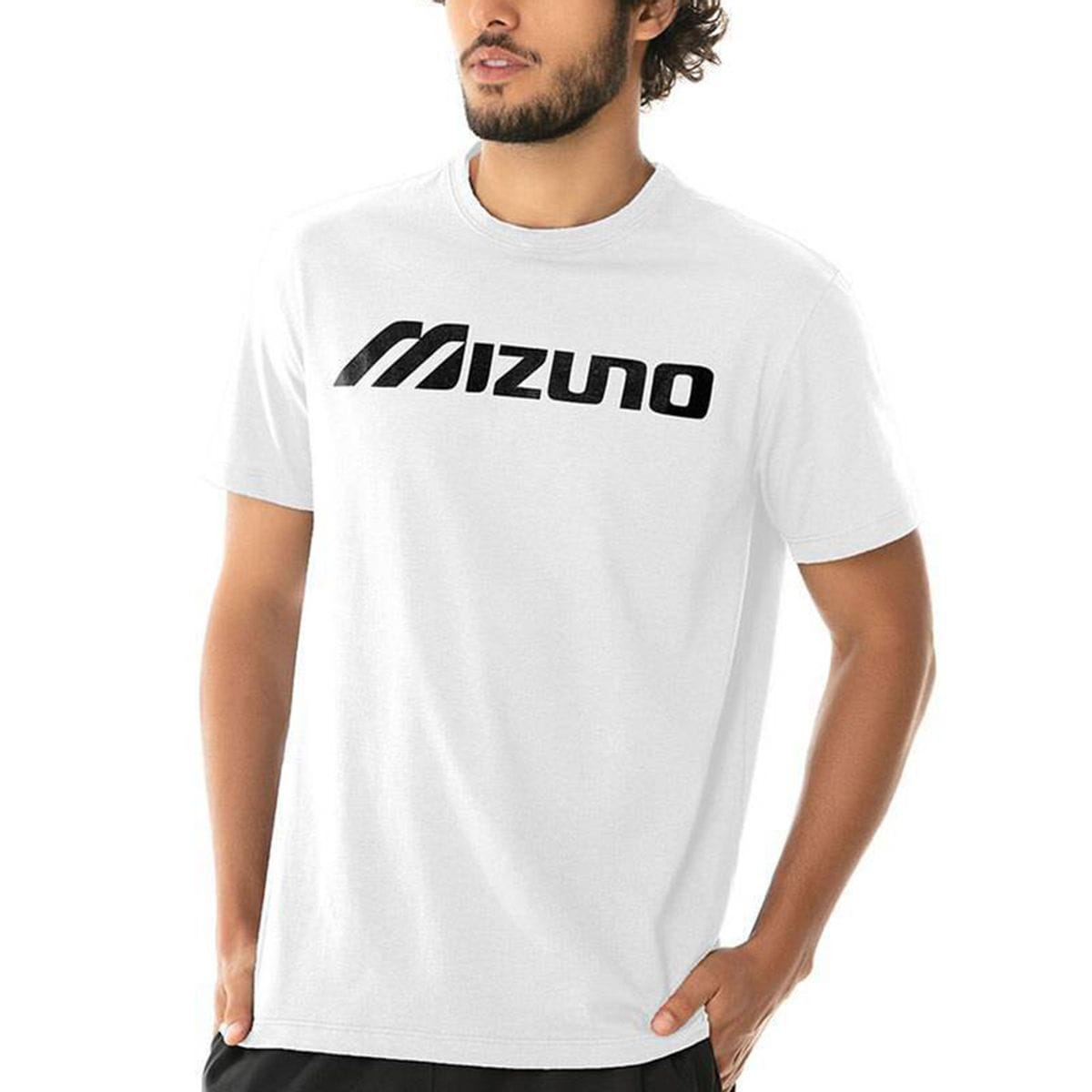 Camiseta Masculina Mizuno Big Logo Branco