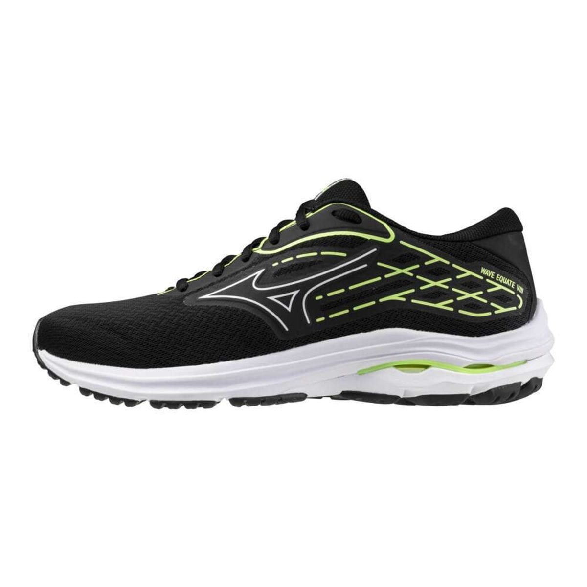 Vista principal Tênis de Corrida Masculino Mizuno Wave Equate 8 Preto Mizuno